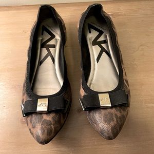 Anne Klein Sport Brown Leopard Flats 8.5